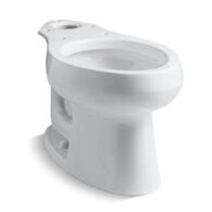 WELLWORTH ELONGATED TOILET BOWL ONLY, White, medium