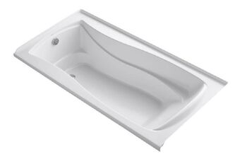 MARIPOSA® 72 X 36 INCHES DROP IN BATHTUB WITH REVERSIBLE DRAIN, White, large