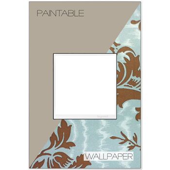 ADORNE 1-GANG REAL MATERIAL WALL PLATE, Custom with White Trim, large