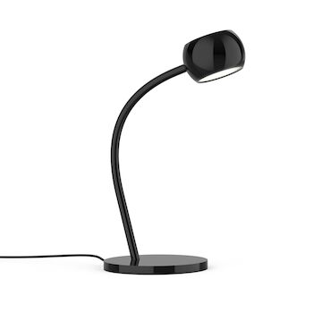 FLUX 15-INCH LED TABLE LAMP, Gloss Black, large
