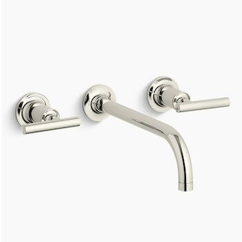 PURIST® WALL-MOUNT BATHROOM SINK FAUCET TRIM, Vibrant Polished Nickel, large