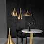 BEAT WIDE LED PENDANT, Brushed Brass, small