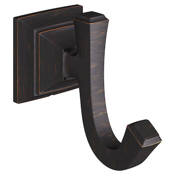 TOWN SQUARE S DOUBLE ROBE HOOK, Legacy Bronze, large