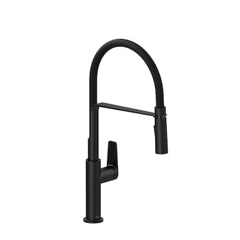 MYTHIC KITCHEN FAUCET WITH 2-JET HAND SPRAY, Black, large