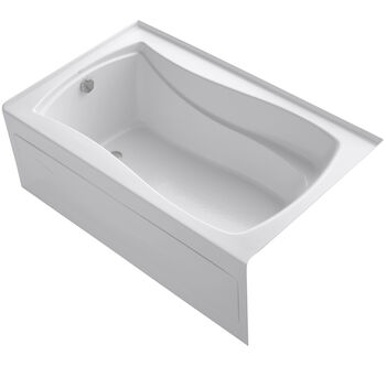 MARIPOSA® 60 X 36 INCHES ALCOVE BATHTUB WITH INTEGRAL APRON AND INTEGRAL FLANGE AND LEFT-HAND DRAIN, White, large