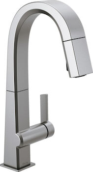 PIVOTAL SINGLE HANDLE PULL DOWN BAR/PREP FAUCET, Arctic Stainless, large