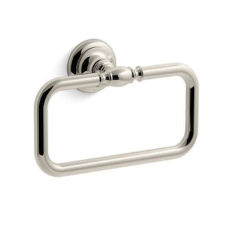 ARTIFACTS TOWEL RING, Vibrant Polished Nickel, large