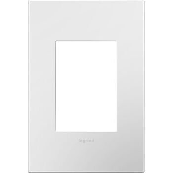 ADORNE 1-GANG+ PLASTIC WALL PLATE, Gloss White, large