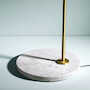 CAPTAIN FLINT DIMMABLE FLOOR LAMP WITH MARBLE BASE BY MICHAEL ANASTASSIADES, Brass, small