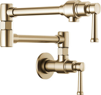 ARTESSO WALL MOUNT POT FILLER FAUCET, Brilliance Luxe Gold, large