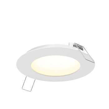 4-INCH COLOR TEMPERATURE CHANGING ROUND PANEL LIGHT, White, large