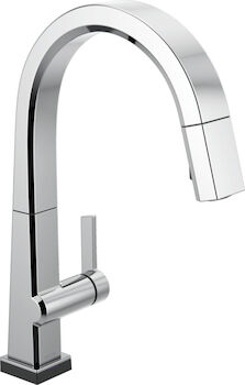 PIVOTAL SINGLE HANDLE PULL DOWN KITCHEN FAUCET WITH TOUCH2O TECHNOLOGY, Chrome, large
