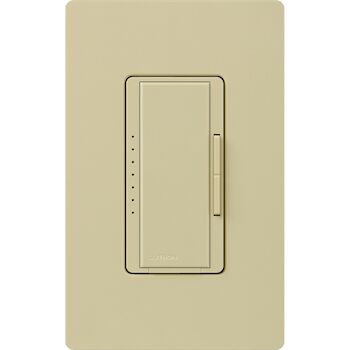 DIVA SINGLE POLE/3-WAY C-L DIMMER, WITH GLOSS FINISH, Ivory, large