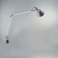 TOLOMEO CLASSIC WALL LAMP WITH J BRACKET, Aluminum, medium