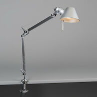 TOLOMEO MICRO TABLE LAMP WITH CLAMP, Aluminum, medium