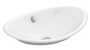 IRON PLAINS® WADING POOL® OVAL BATHROOM SINK WITH WHITE PAINTED UNDERSIDE, White, small
