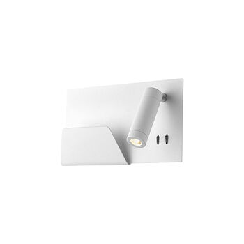 DORCHESTER 11-INCH LED WALL SCONCE LIGHT, RIGHT, White, large