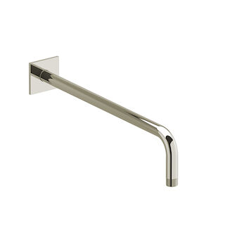 16-INCH SHOWER ARM WITH SQUARE FLANGE, Polished Nickel, large