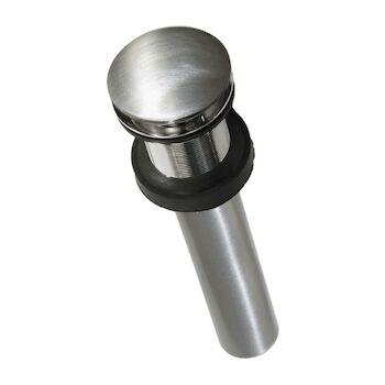 1.5-INCH PUSH TO SEAL DOME DRAIN, DR130, Brushed Nickel, large