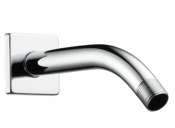 ESSENTIAL WALL MOUNT SHOWER ARM AND FLANGE, Polished Chrome, large