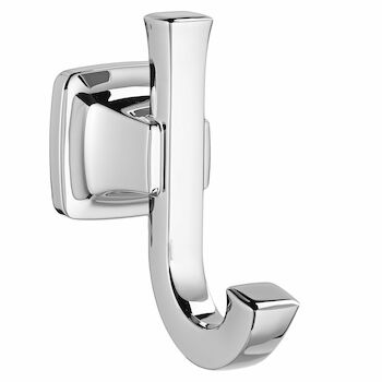 TOWNSEND DOUBLE ROBE HOOK, Polished Chrome, large