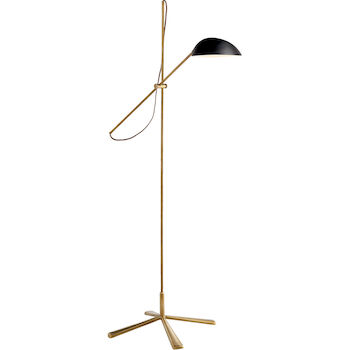 AERIN GRAPHIC 1-LIGHT 67-INCH FLOOR LAMP, Hand-Rubbed Antique Brass, large