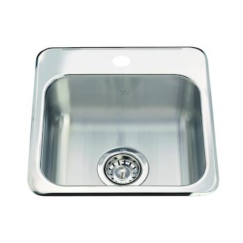 KINDRED UTILITY COLLECTION DROP IN SINGLE BOWL STAINLESS STEEL HOSPITALITY SINK, Stainless Steel, large