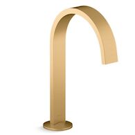 COMPONENTS BATHROOM SINK SPOUT WITH RIBBON DESIGN, 1.2 GPM, Vibrant Brushed Moderne Brass, medium