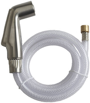 KITCHEN FAUCET SIDE SPRAY WITH HOSE, Polished Chrome, large