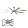 RENEGADE 52-INCH 3000K LED CEILING FAN, Graphite, small