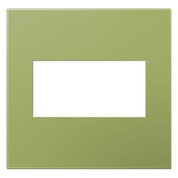 ADORNE 2-GANG PLASTIC WALL PLATE, Lichen Green, large