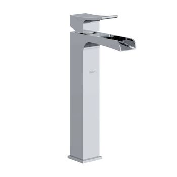ZENDO SINGLE HANDLE TALL LAVATORY FAUCET WITH TROUGH, Chrome, large