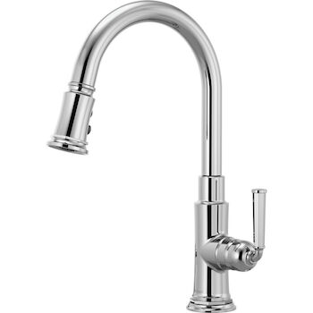 ROOK SINGLE HANDLE PULL-DOWN KITCHEN FAUCET, Chrome, large