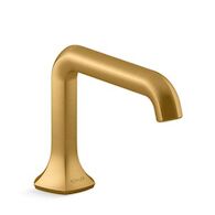 OCCASION™ BATHROOM SINK FAUCET SPOUT WITH STRAIGHT DESIGN, 1.2 GPM, Vibrant Brushed Moderne Brass, medium
