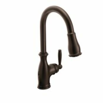 BRANTFORD ONE-HANDLE HIGH ARC PULL DOWN KITCHEN FAUCET, Oil Rubbed Bronze, large