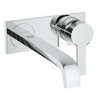 ALLURE TWO-HOLE WALL MOUNT BATHROOM FAUCET M-SIZE, StarLight Chrome, medium