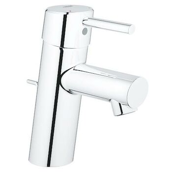 CONCETTO BATHROOM SINK FAUCET WITH WASTE-SET DRAIN ASSEMBLY, StarLight Chrome, large