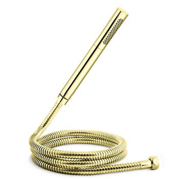 ONE WAND DUAL FUNCTION HANDSHOWER WITH HOSE, Unlacquered Brass, large