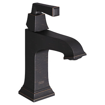 TOWN SQUARE SINGLE-HANDLE FAUCET WITH PUSH DRAIN, Legacy Bronze, large