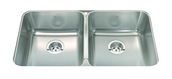 STEEL QUEEN UNDERMOUNT DOUBLE BOWL STAINLESS STEEL KITCHEN SINK, Stainless Steel, large