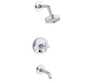 PURIST® RITE-TEMP® PRESSURE-BALANCING BATH AND SHOWER FAUCET TRIM, Polished Chrome, small