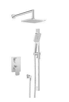 PETITE B04 2-FUNCTION COMPLETE PRESSURE BALANCED SHOWER TRIM KIT ONLY, Chrome, large