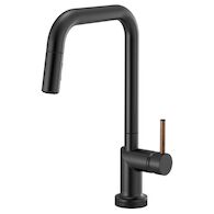 ODIN SMART TOUCH PULL-DOWN FAUCET WITH SQUARE SPOUT - LESS HANDLE, Matte Black, medium