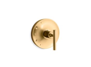 PURIST RITE-TEMP VALVE TRIM WITH LEVER HANDLE, Vibrant Brushed Moderne Brass, large