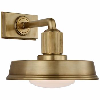 RUHLMANN 9-INCH SMALL WALL SCONCE, Antique Burnished Brass, large
