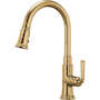 ROOK SINGLE HANDLE PULL-DOWN KITCHEN FAUCET, Brilliance Polished Gold, small