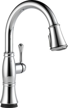 CASSIDY SINGLE HANDLE PULLDOWN KITCHEN FAUCET WITH TOUCH2O TECHNOLOGY, Lumicoat Chrome, large