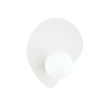 LENI ONE LIGHT WALL SCONCE, Textured White, large
