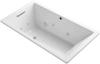 UNDERSCORE® RECTANGLE 66 X 36 INCHES DROP IN WHIRLPOOL WITH HEATER WITHOUT JET STREAM, White, large