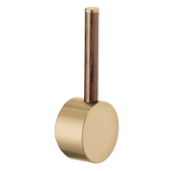ODIN®  PULL-DOWN FAUCET WOOD LEVER HANDLE, Luxe Gold Wood, large